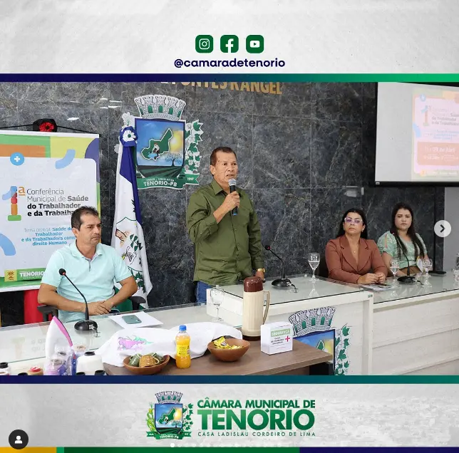 No dia 09/04/2025, a Câmara Municipal de Tenório/PB foi palco da 1ª Conferência da Saúde dos Trabalhadores!