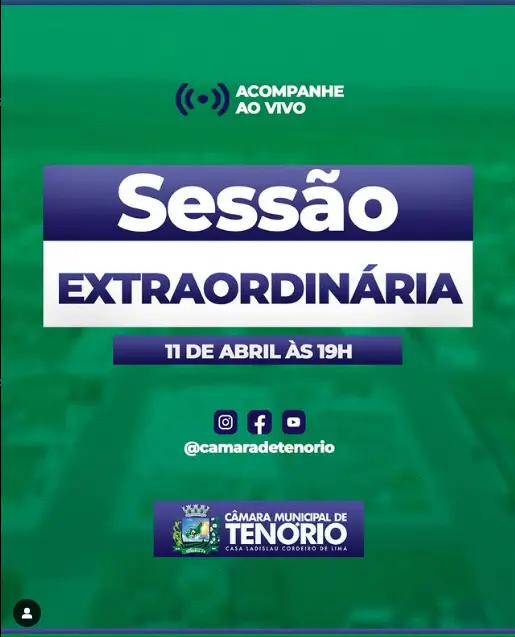 SESSÃO EXTRAORDINÁRIA | 11 DE ABRIL