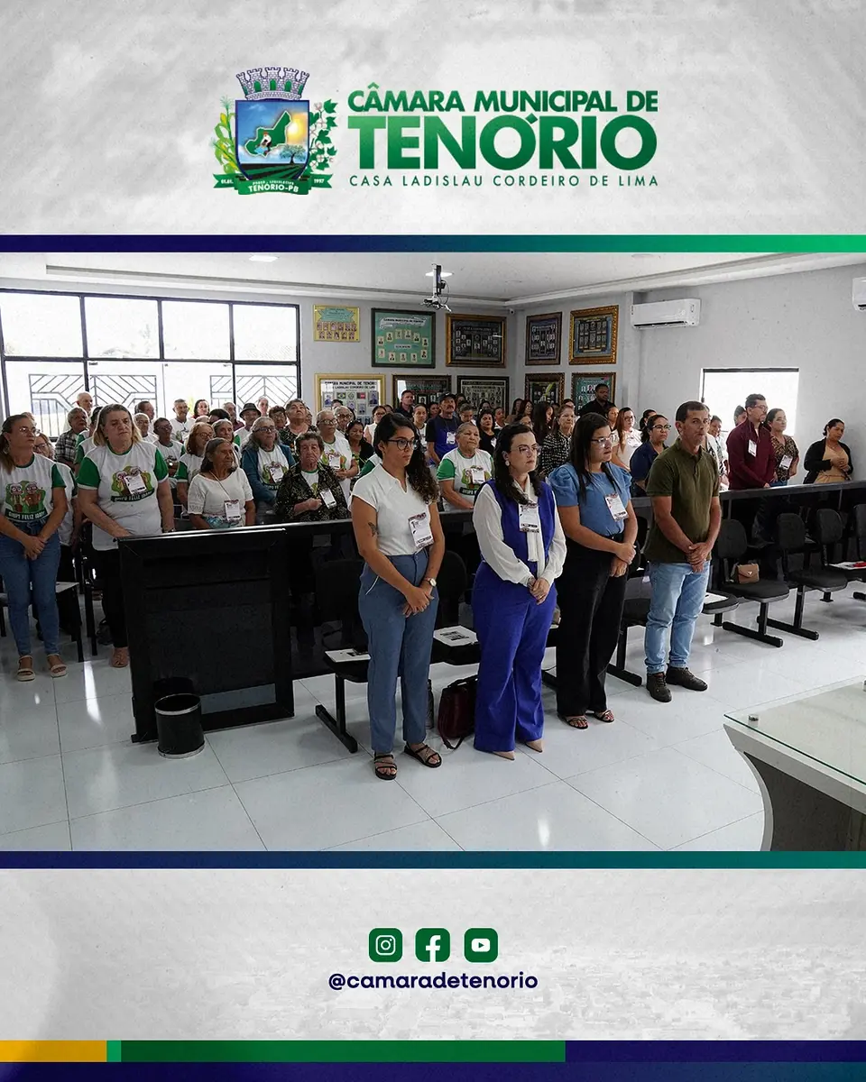 Envelhecimento com dignidade: Câmara de Tenório reúne poder público e população para discutir direitos dos idosos