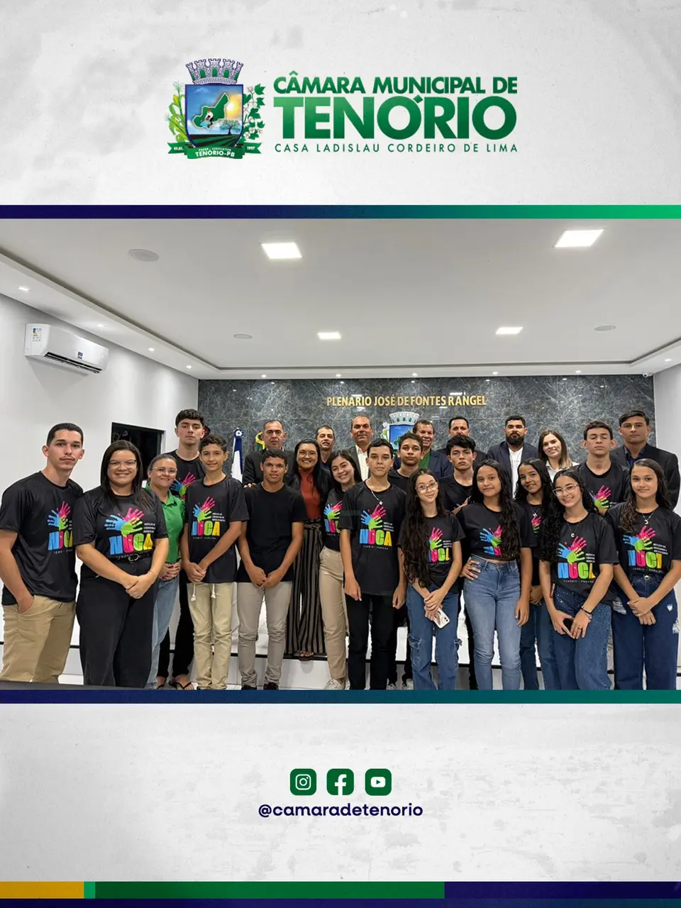 A Câmara Municipal segue fortalecendo o diálogo com a nossa juventude!