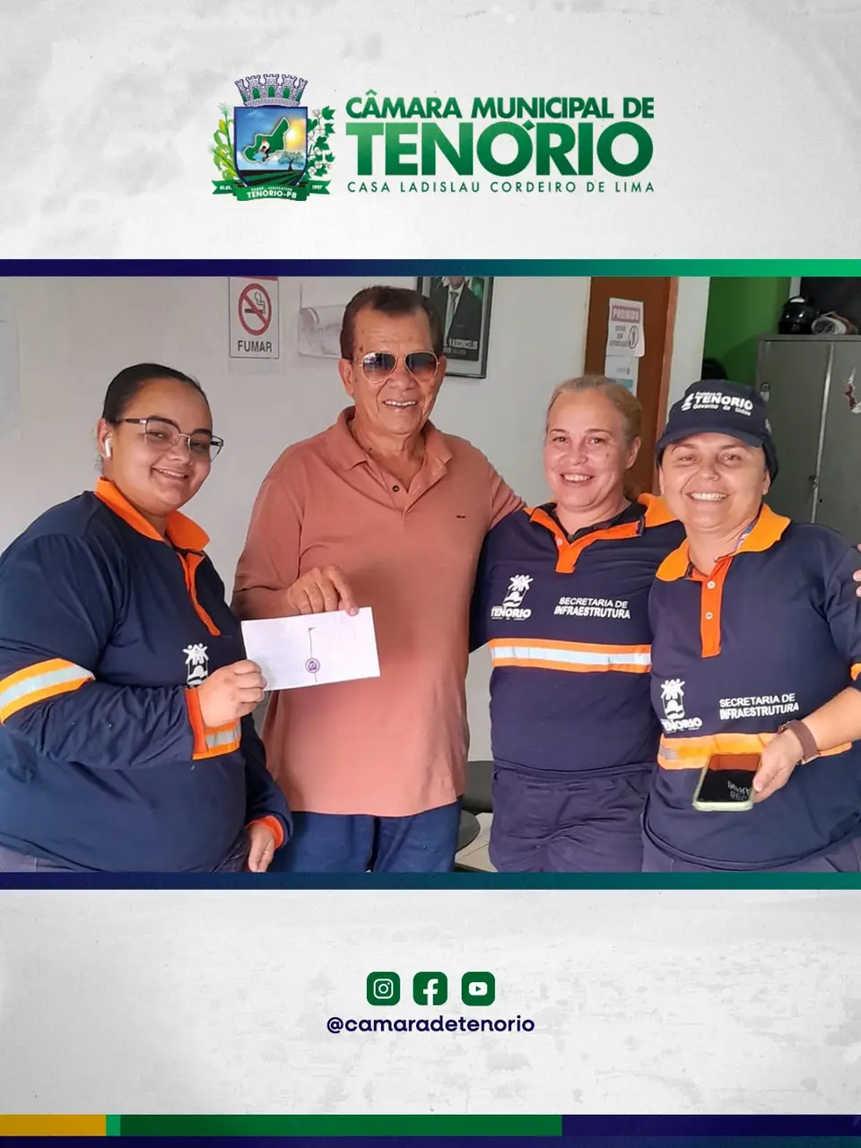 Entrega dos convites às mulheres