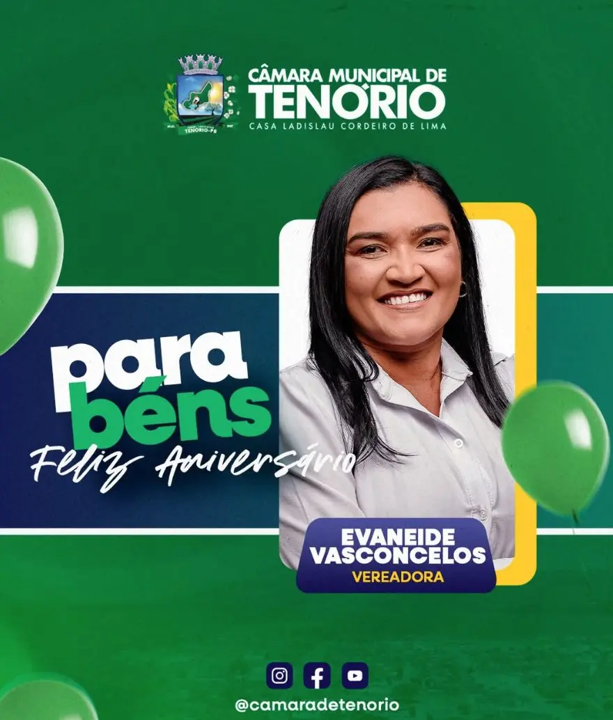 Feliz Aniversário vereadora Evaneide Vasconcelos!