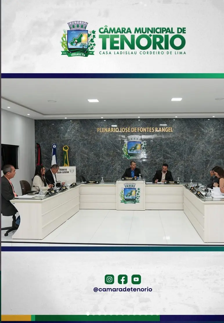 A Câmara Municipal de Tenório/PB realizou nesta sexta-feira a 3ª Sessão Ordinária de 2026.