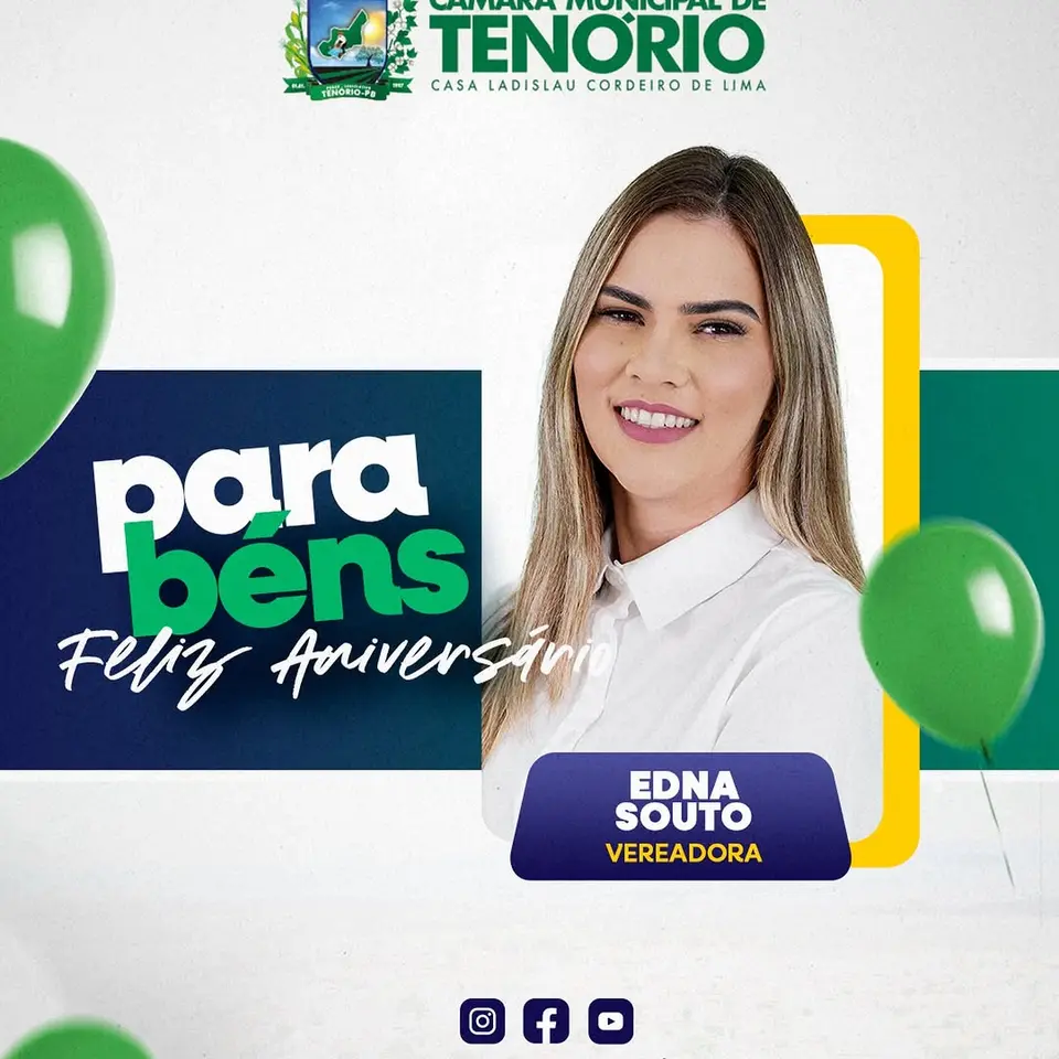 Câmara de Tenório celebra aniversário da Vereadora Edna Souto