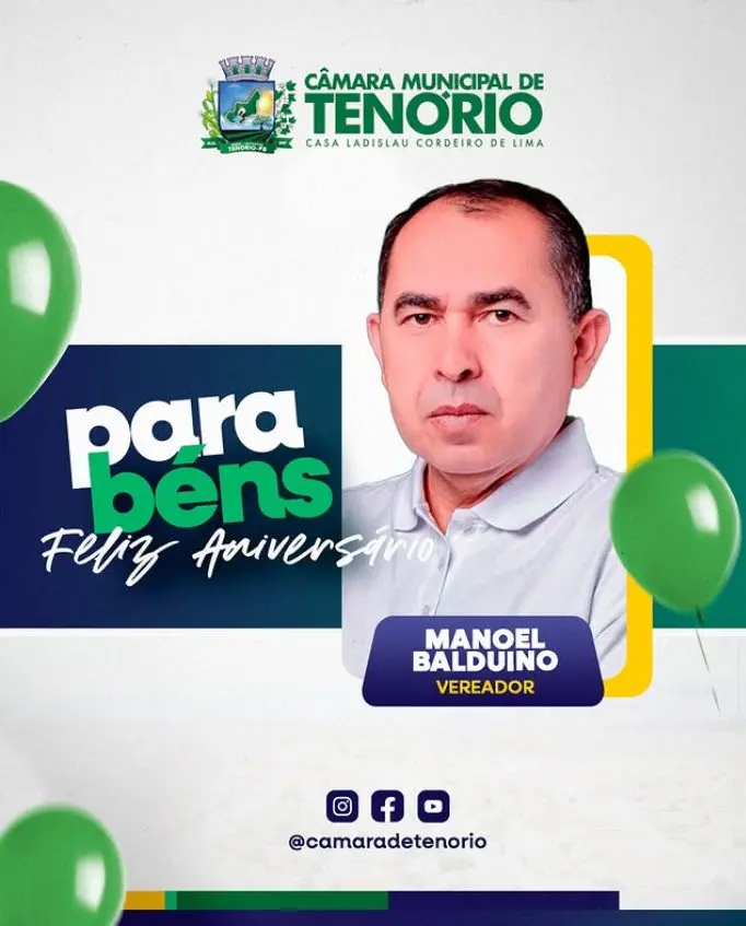 Parabéns, Vereador Manoel Balduino!