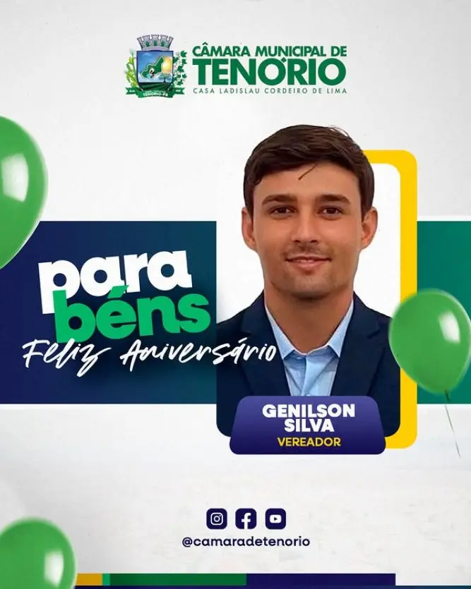 Hoje é dia de celebrar a vida do vereador Genilson Silva! Parabéns e feliz aniversário!