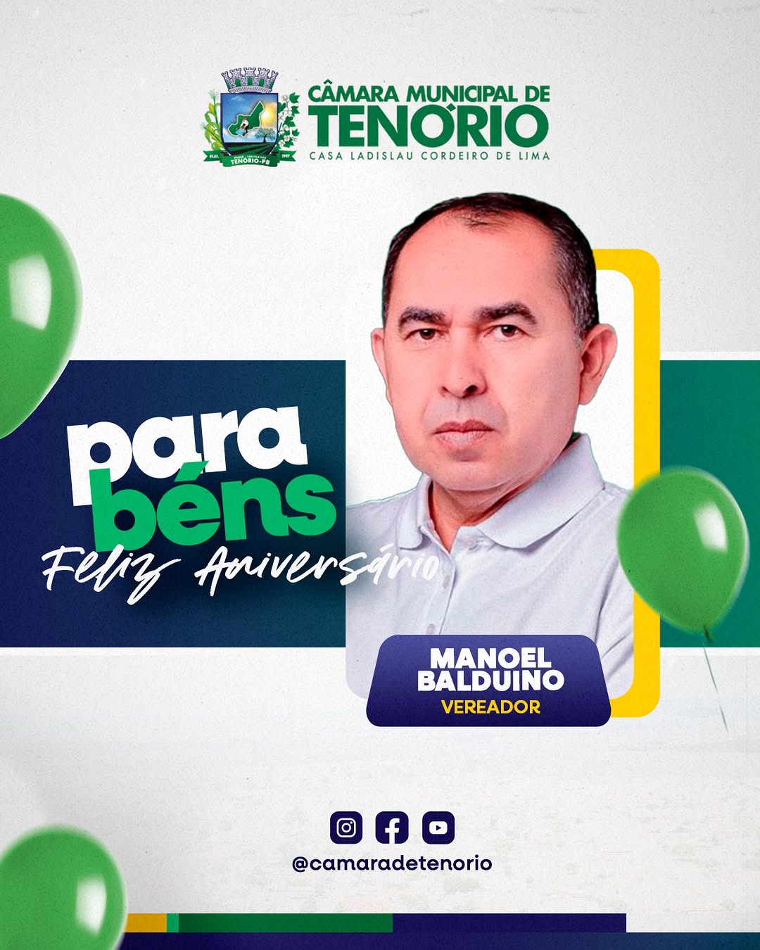 Parabéns, Vereador Manoel Balduino!