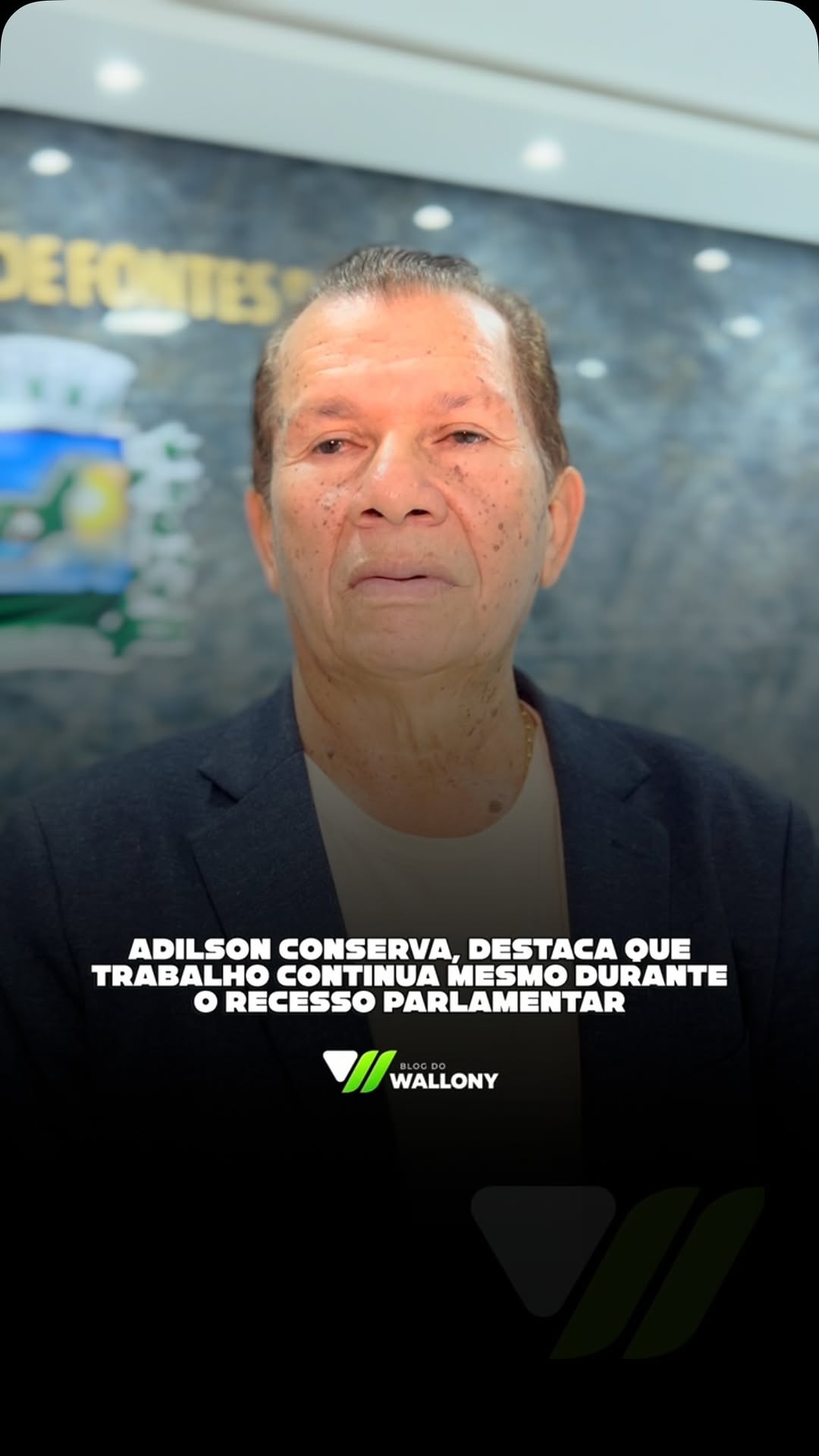 O presidente da Câmara Municipal de Tenório, Adilson Conserva, fez um balanço positivo ...