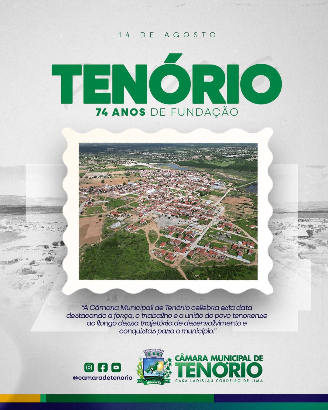 74 anos de história, trabalho e desenvolvimento