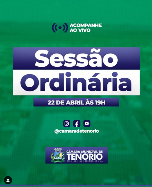 Sessão Ordinária | 22 de Abril